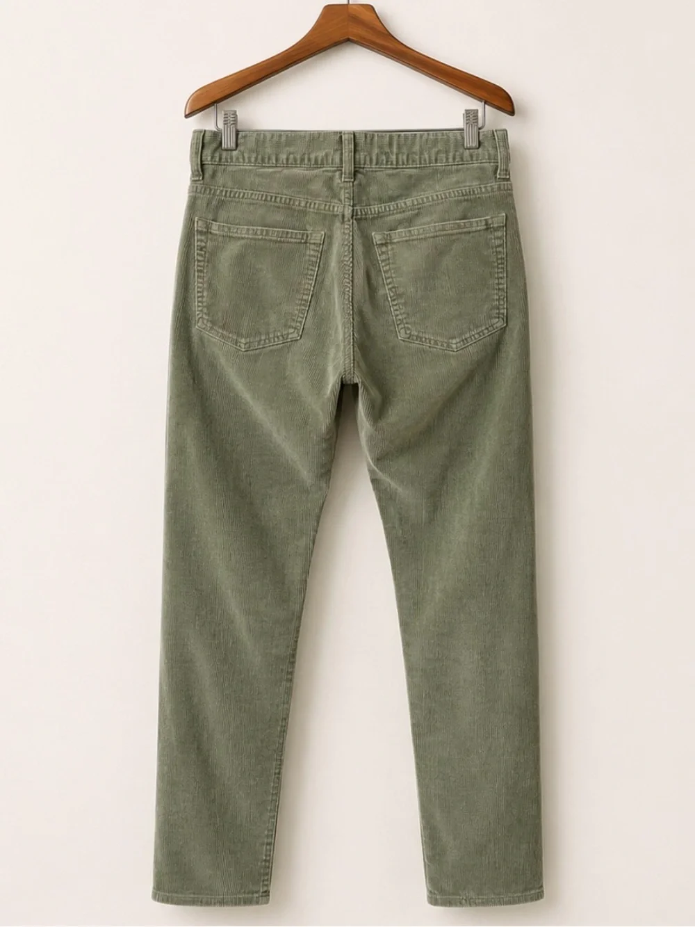 J CREW Men’s Green Corduroy 484 Pants Slim Size 32 x 34